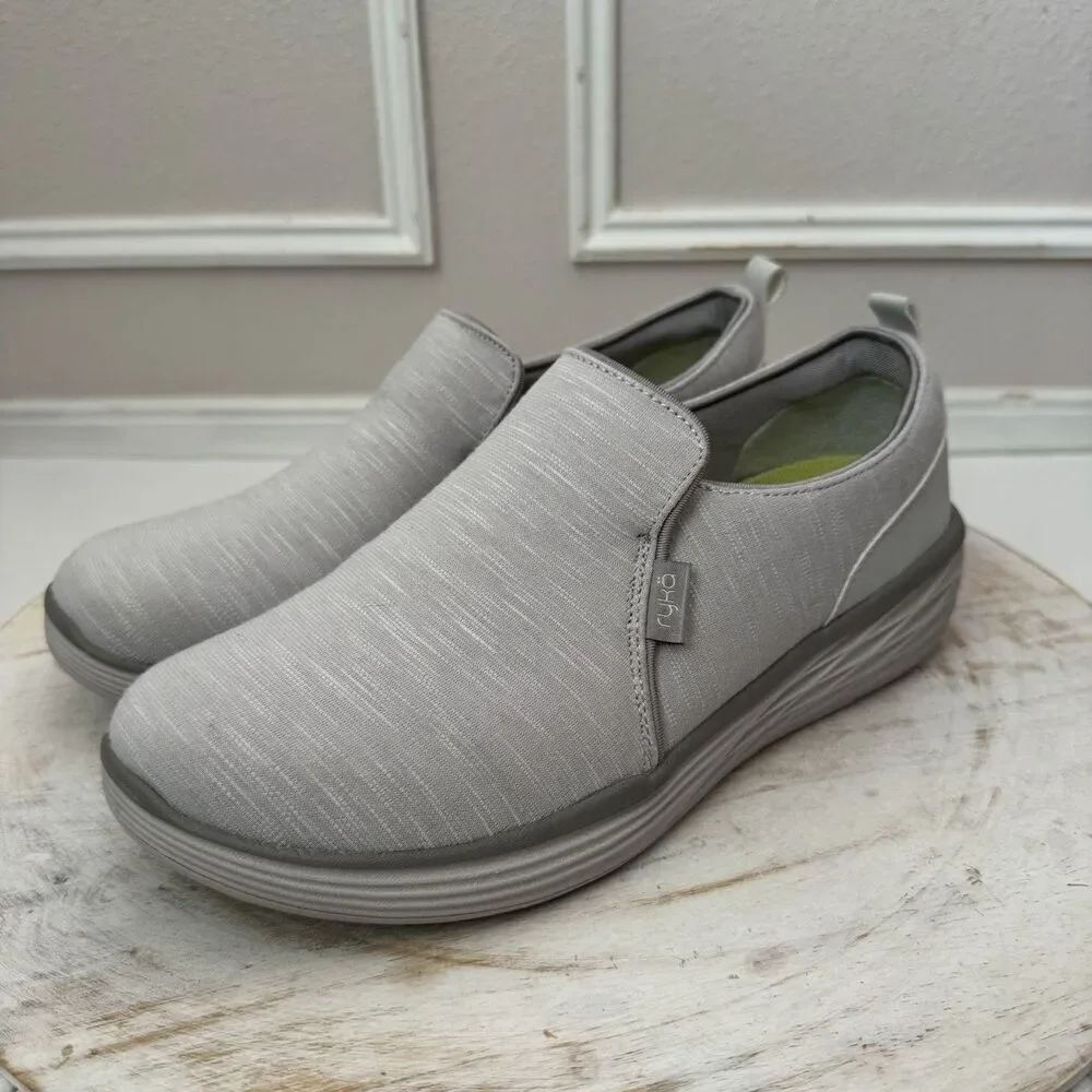 Ryka Natalie Stretch Gore Slip-On Shoes Hushed Gray Womens 9.5B - Picture 1 of 8